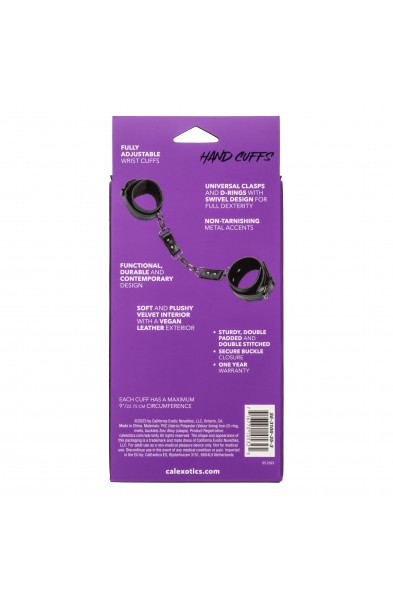 Euphoria Collection Hand Cuffs - Black