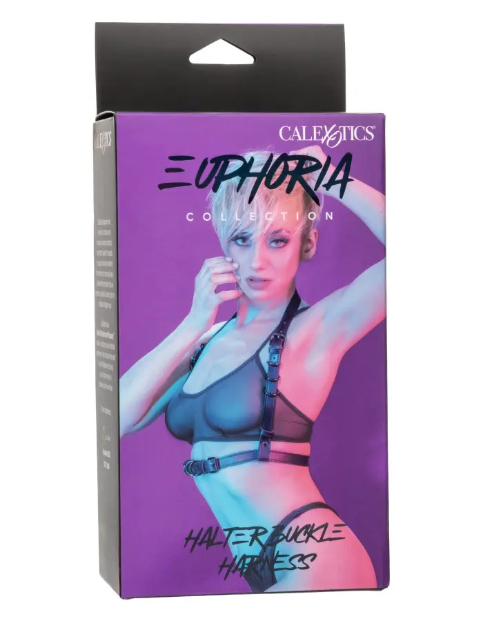 Euphoria Collection Halter Buckle Harness - Black