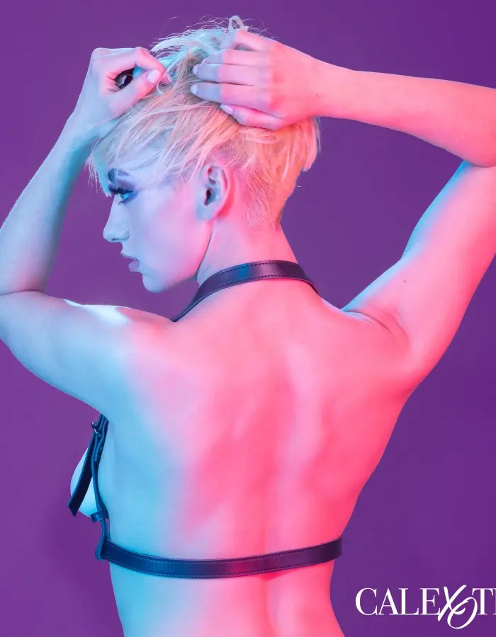 Euphoria Collection Halter Buckle Harness - Black