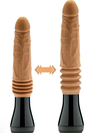 Dr. Skin Silicone - Dr. Arthur - Thrusting Gyrating Vibrating Dildo - Tan