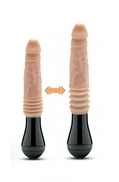 Dr. Skin Silicone - Dr. Knight - Thrusting  Gyrating Vibrating Dildo - Beige