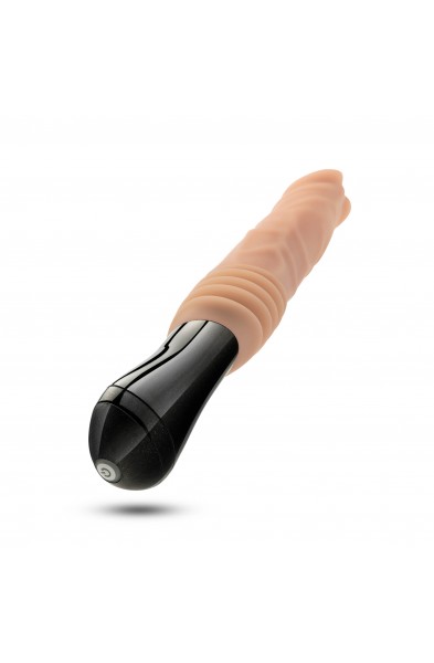 Dr. Skin Silicone - Dr. Knight - Thrusting  Gyrating Vibrating Dildo - Beige