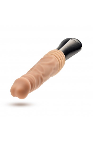 Dr. Skin Silicone - Dr. Knight - Thrusting  Gyrating Vibrating Dildo - Beige