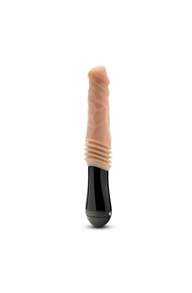 Dr. Skin Silicone - Dr. Knight - Thrusting  Gyrating Vibrating Dildo - Beige