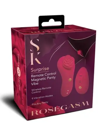 Rosegasm Rose Surprise Panty Vibe - Red