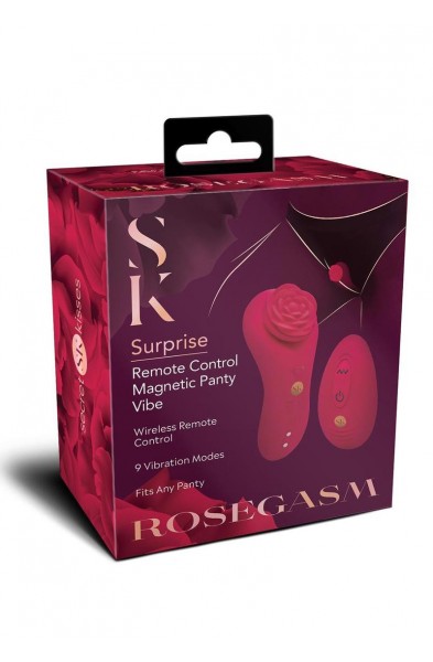 Rosegasm Rose Surprise Panty Vibe - Red