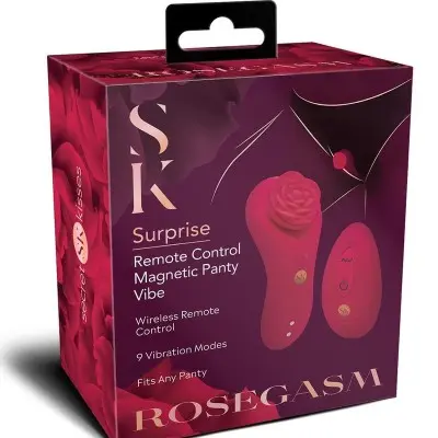 Rosegasm Rose Surprise Panty Vibe - Red