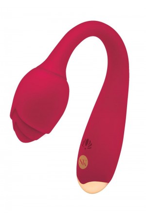 Rosegasm Long Stem Flexi G-Spot Vibe Rose - Red