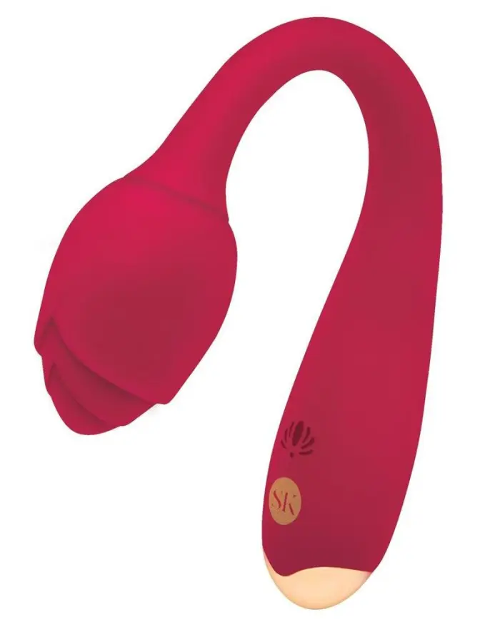 Rosegasm Long Stem Flexi G-Spot Vibe Rose - Red