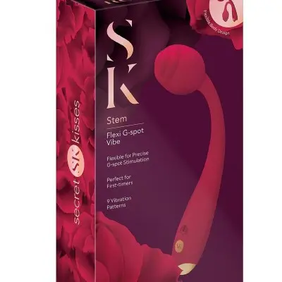 Rosegasm Long Stem Flexi G-Spot Vibe Rose - Red