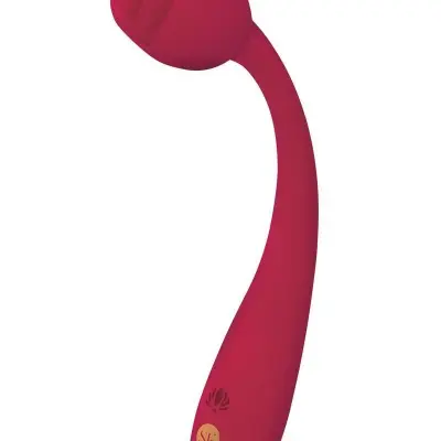 Rosegasm Long Stem Flexi G-Spot Vibe Rose - Red
