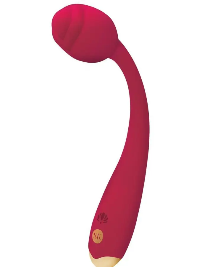 Rosegasm Long Stem Flexi G-Spot Vibe Rose - Red