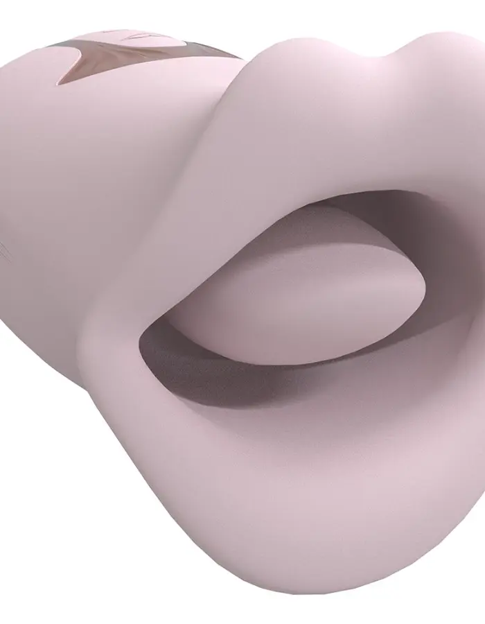 Kiss - Suction and Vibrating Mouth - Pink