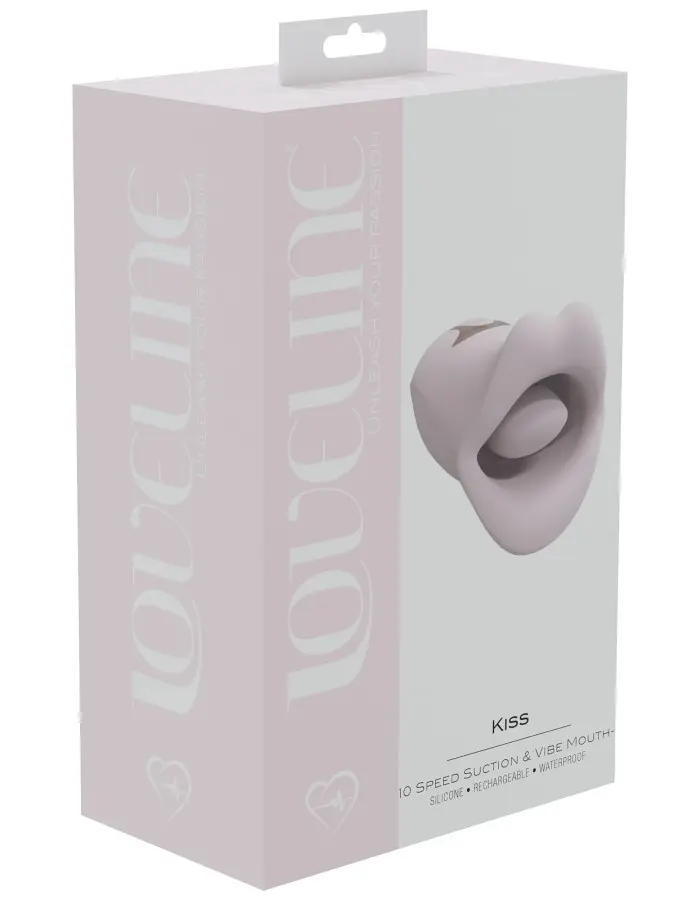 Kiss - Suction and Vibrating Mouth - Pink