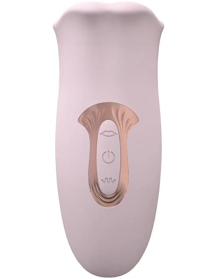 Kiss - Suction and Vibrating Mouth - Pink