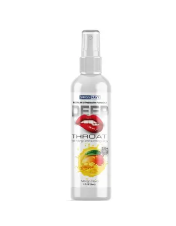 Swiss Navy Deep Throat Spray - Mango - 2 Oz