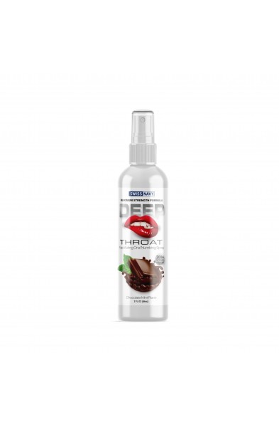 Swiss Navy Deep Throat Spray - Chocolate Mint - 2  Oz