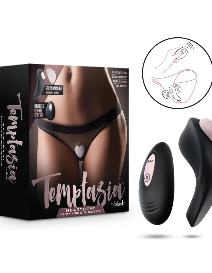 Temptasia - Heartbeat - Panty Vibe With Remote - Pink