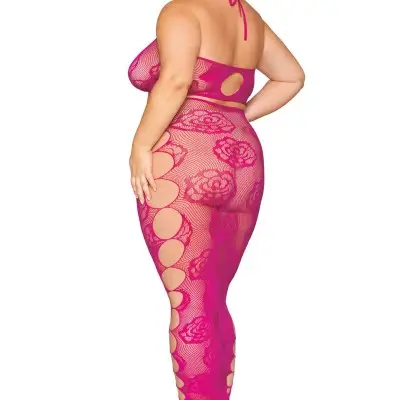 Bralette and Long Skirt - Queen Size - Beet