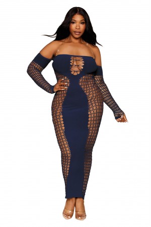 Bodystocking Gown - Queen Size - Denim