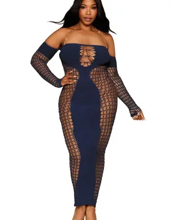 Bodystocking Gown - Queen Size - Denim