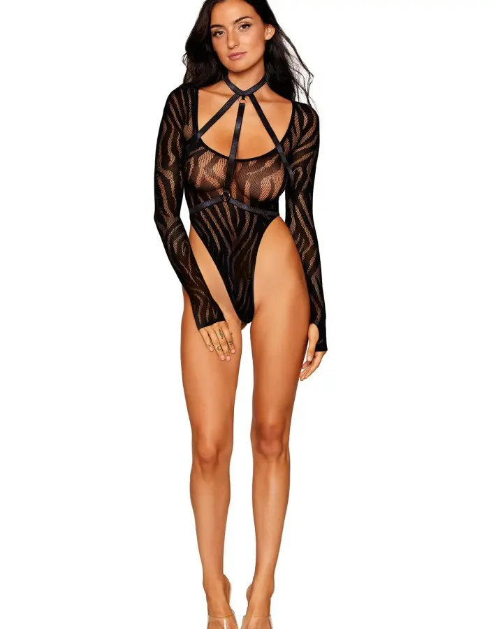 Teddy and Harness - One Size - Black