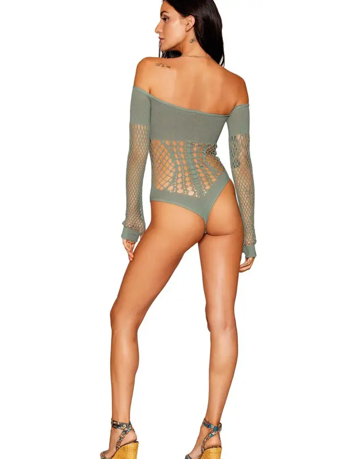 Long Sleeve Teddy - One Size - Sage