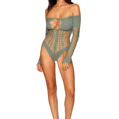 Long Sleeve Teddy - One Size - Sage