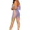 Asymmetrical Chemise - One Size - Hydrangea