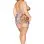 Leopard Bralette With Garter Skirt and G-String - Queen Size - Leopard
