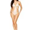Pearls With Chain Teddy - One Size - White