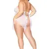 Babydoll and G-String - Queen Size - White