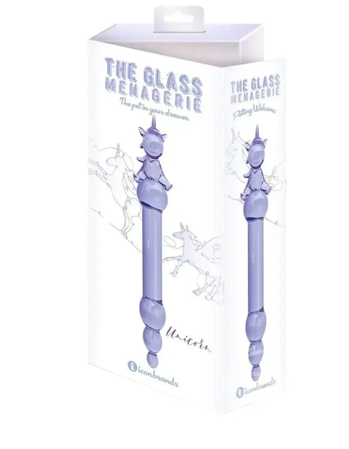 Glass Menagerie - Unicorn Dildo - Purple