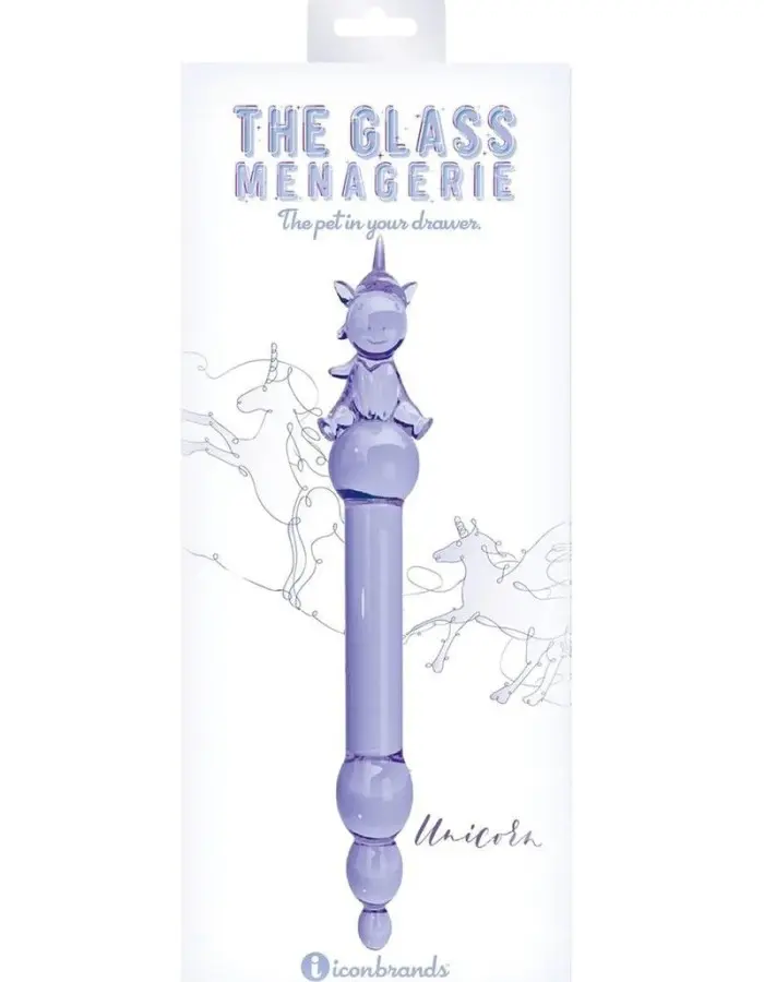 Glass Menagerie - Unicorn Dildo - Purple