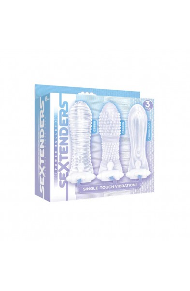 Icon Brands - Vibrating Sextenders 3-Pack - Clear