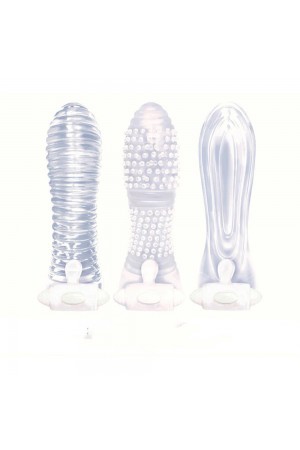 Icon Brands - Vibrating Sextenders 3-Pack - Clear