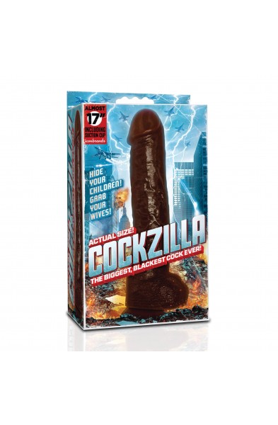 Cockzilla - Massive Nearly 17 Inch Realistic Black Colossal Cock