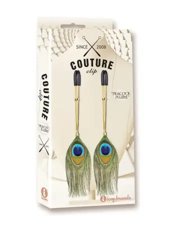 Couture Clips - Peacock Plume - Nipple Clamp