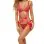 Love Status Lace 2 Pc Bra Set - Medium/large - Red