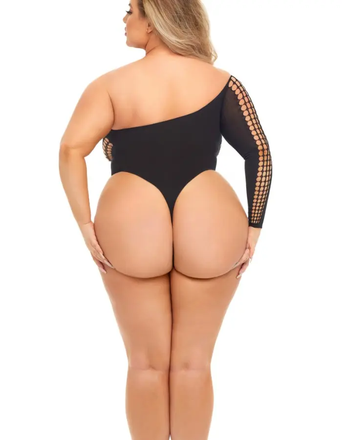 Dollar Sign Bodysuit - Queen Size - Black