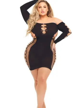 Diamond Drippin Dress - Queen Size - Black