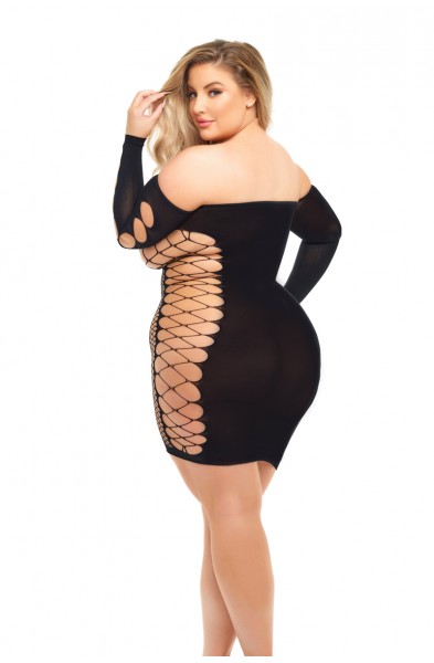 Diamond Drippin Dress - Queen Size - Black