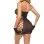 X-Plicit Dress With Gloves - One Size - Black