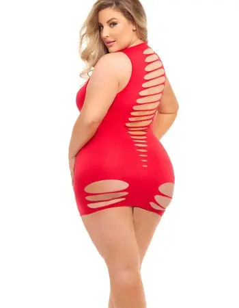 Can't Commit Dress - Queen Size - Red