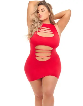Can't Commit Dress - Queen Size - Red