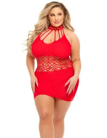 Rich B Phase Dress - Queen Size - Red