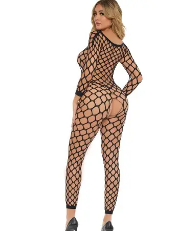 Crotchless Bodystocking - One Size - Black