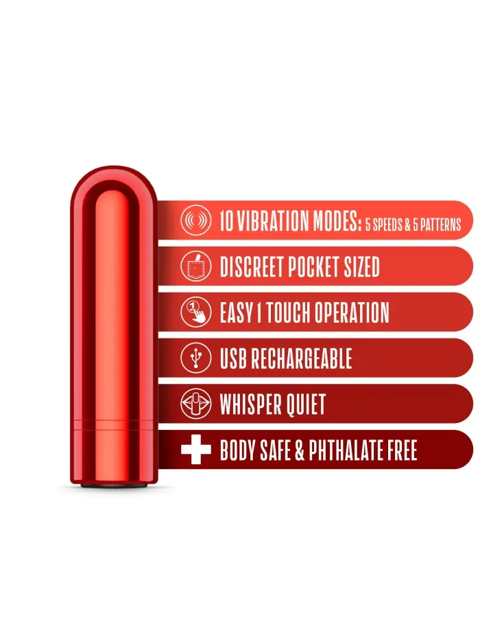 Kool Vibes - Rechargeable Mini Bullet - Cherry
