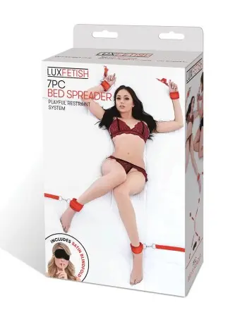 7 Pc Bed Spreader - Red