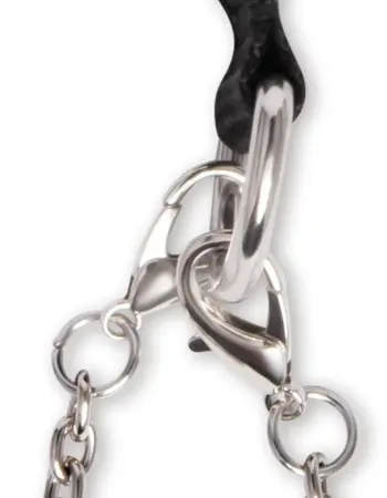 12 Pc Interchangeable Collar and Nipple Clips Set  - Black